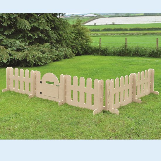 Garden playground wooden fence set