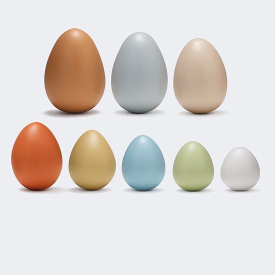 Set of 8 smooth eggs