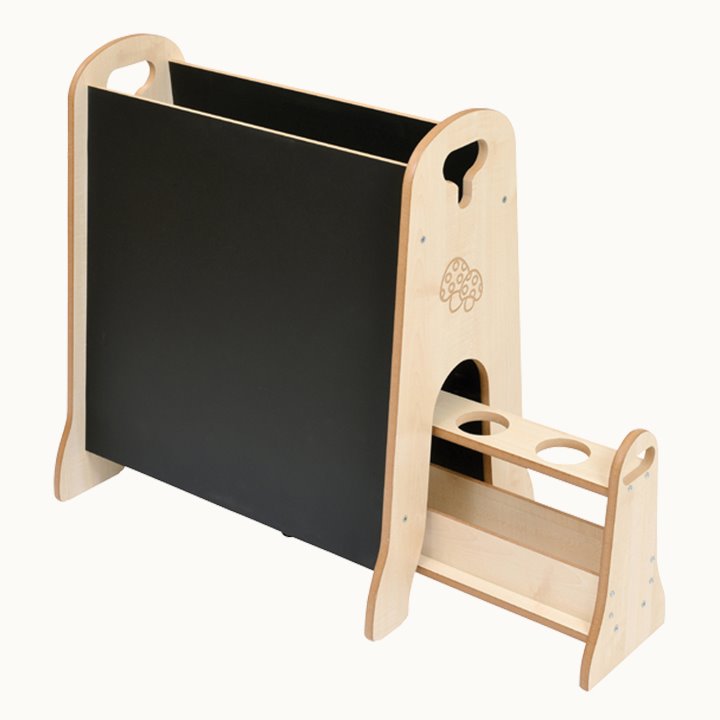 Mini easel with storage trolley which fits neatly underneath