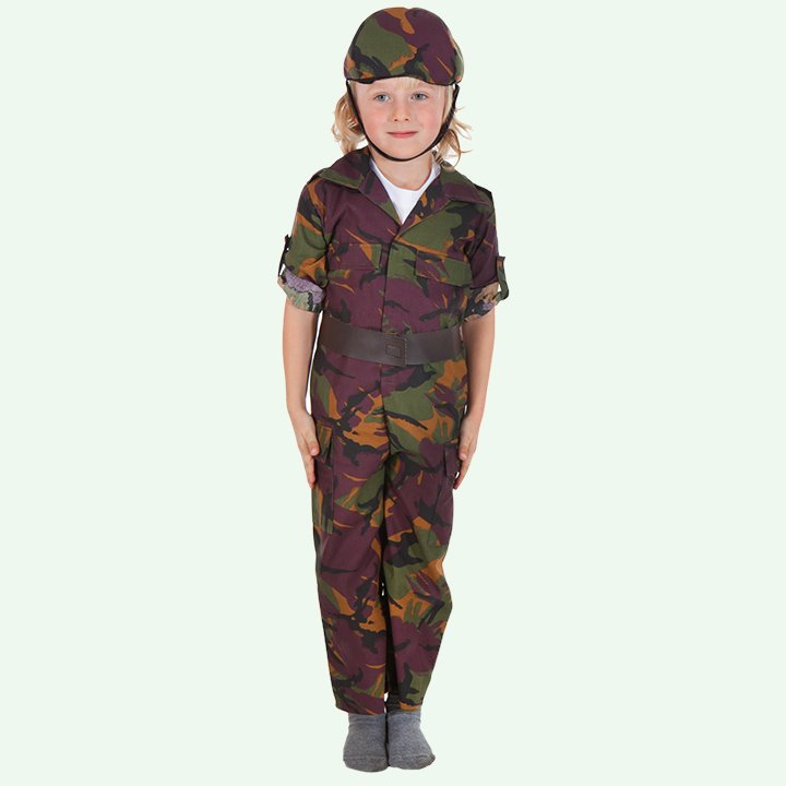 Camouflage soldier costume