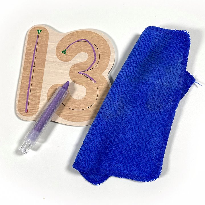 Write-on wipe-off number