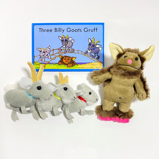Finger Puppet & Story Set - Three Billy Goats Gruff