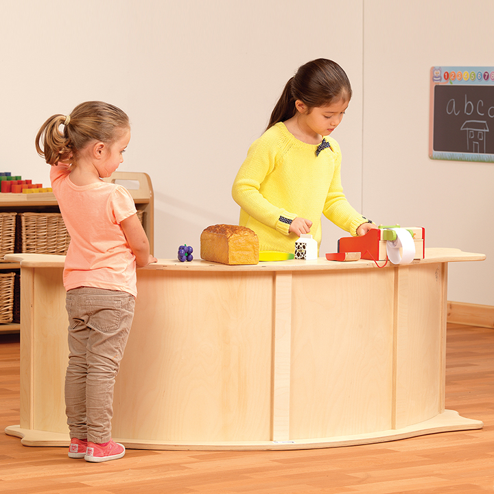 Multi-use unit as a counter top for role play