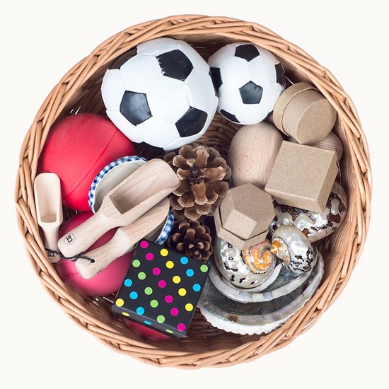 Treasure Basket - Threes for early maths