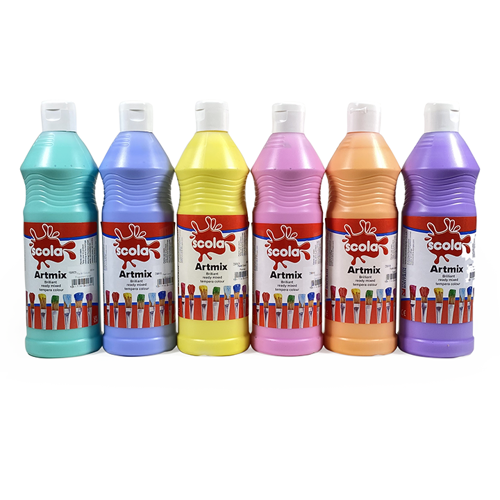 600ml bottles of paint x 6