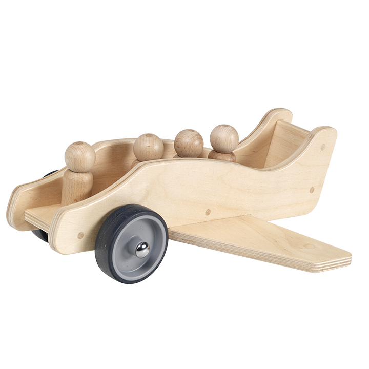 Giant wooden aeroplane