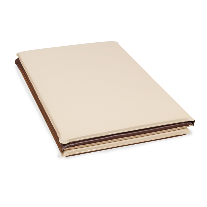 Beige and brown sleep mat