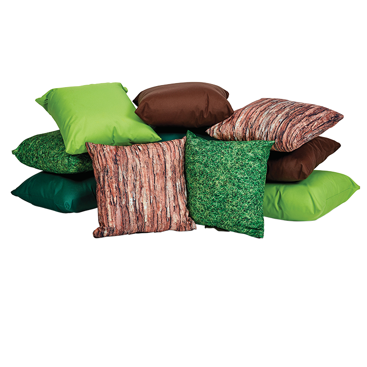 combination of colours and natural designs