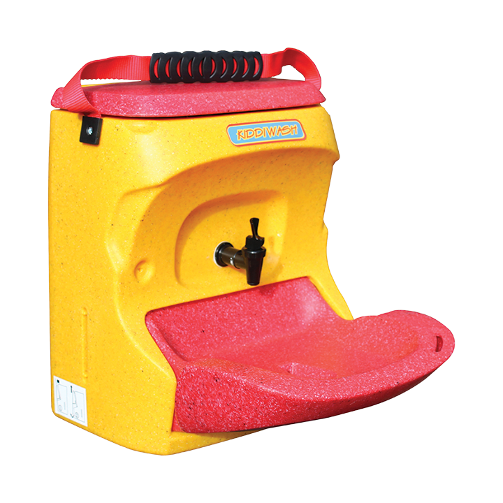 Yellow and red hand wash