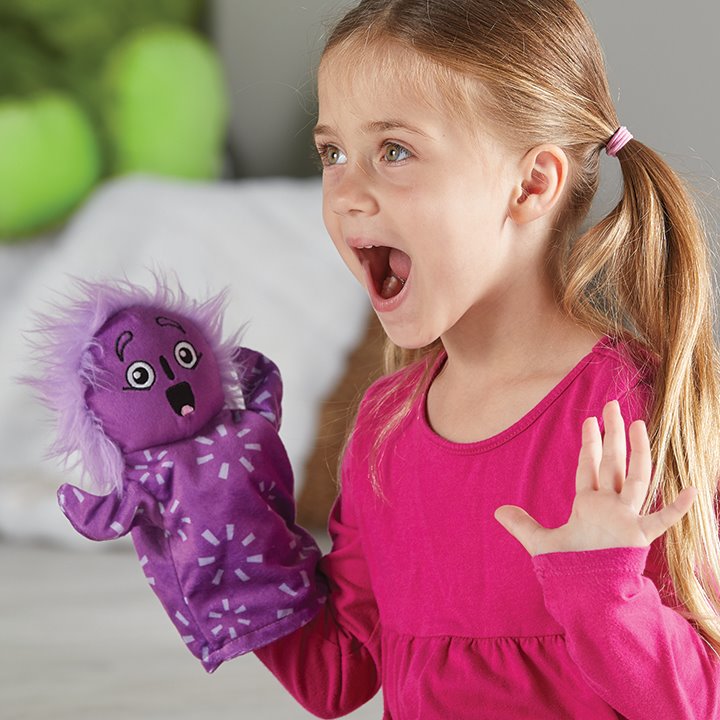 Surprised hand puppet