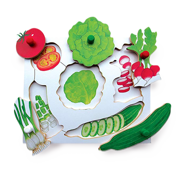 Salad elements peg puzzle