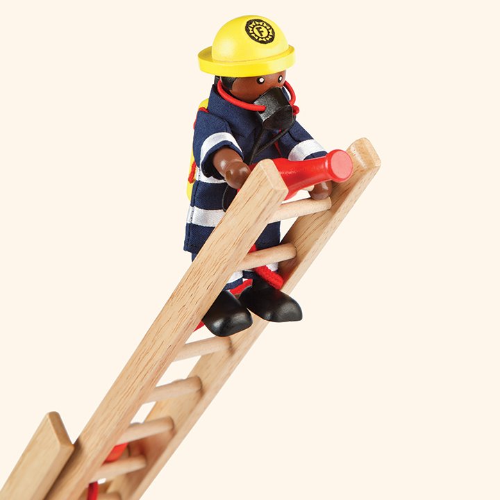 Fire Fighter on ladder