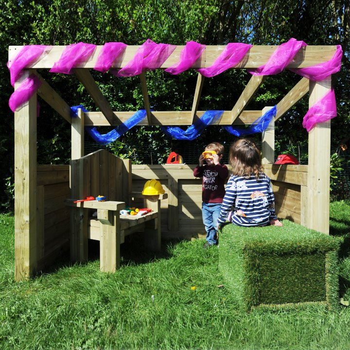 open-ended addition to your outdoor role play area with endless possibilities