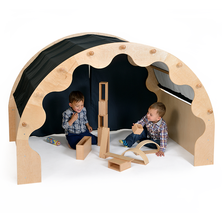 Black canopy play pod