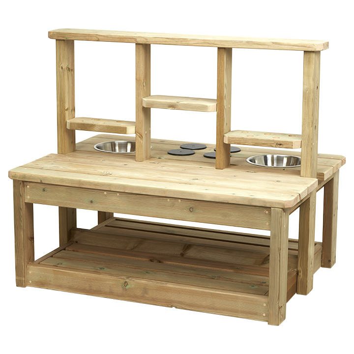 Multisided mud kitchen