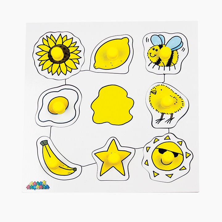 Yellow peg puzzle