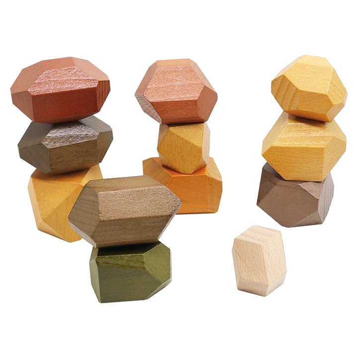 Wooden Stacking Stones