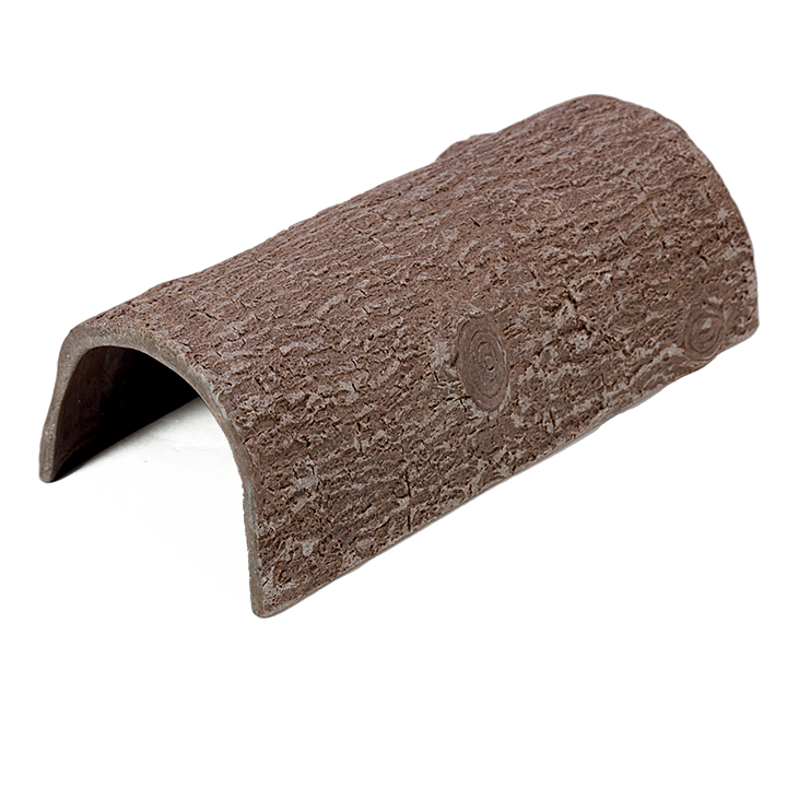 Hollow log made from stone mix resin