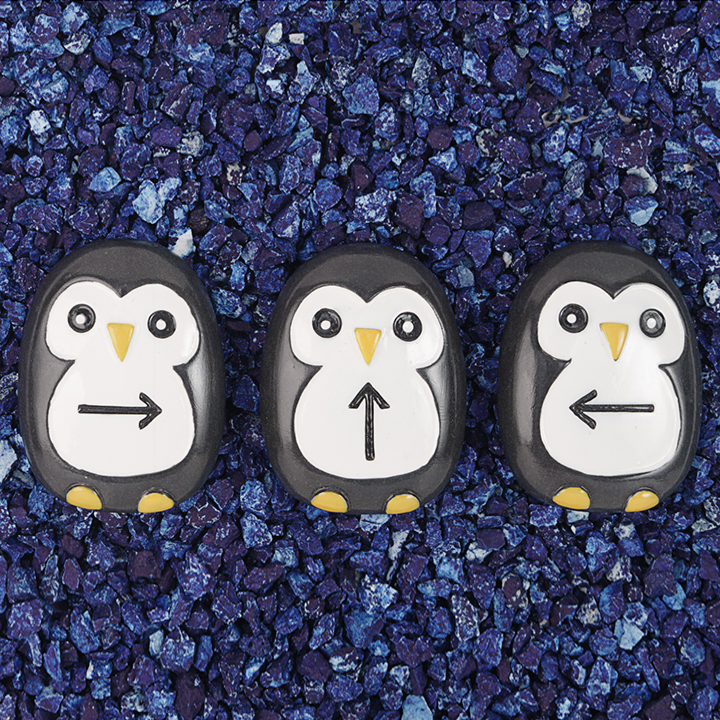 arrows left, right and up directions