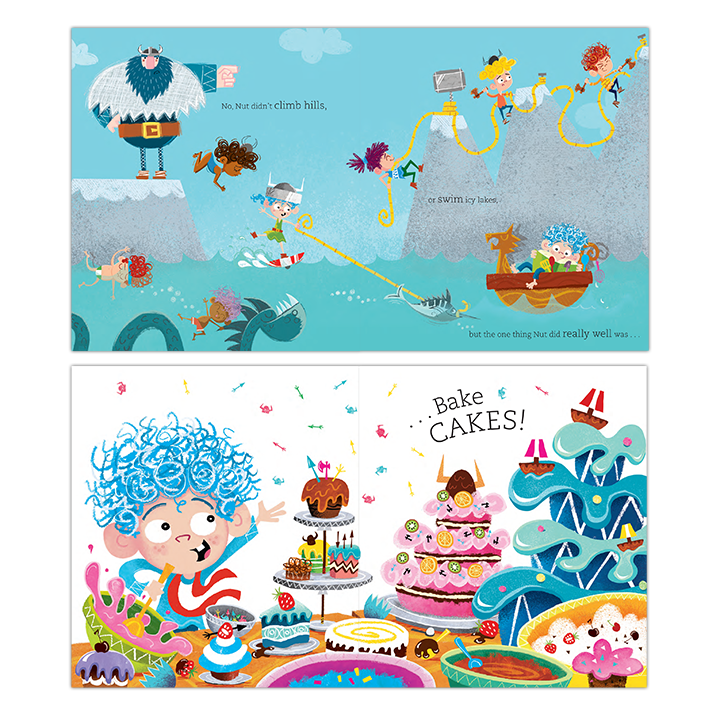 Spreads from The Viking who liked Icing