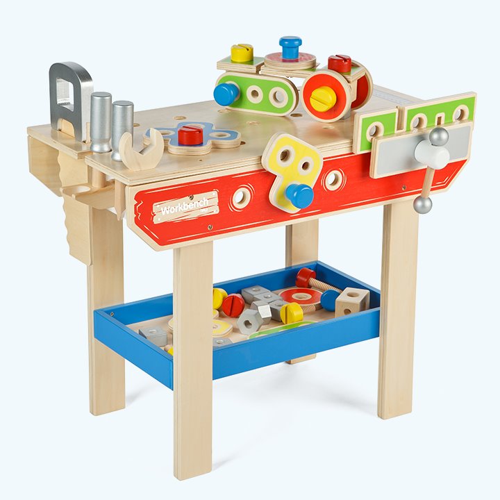 Freestanding work bench and tools