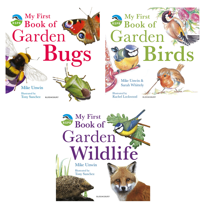 Set of three RSPB garden books