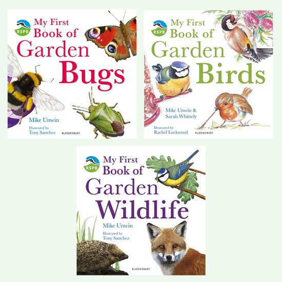 Set of three RSPB garden books