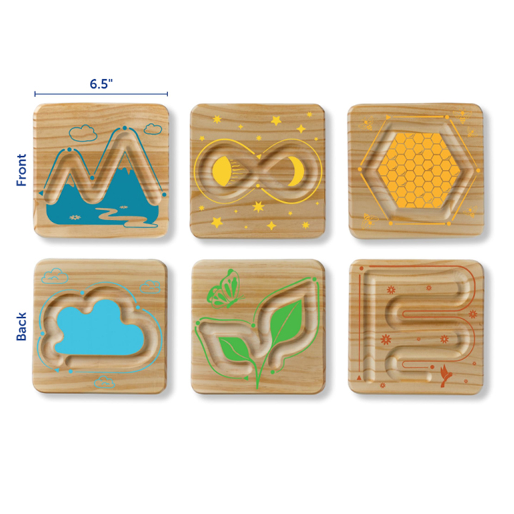 Six designs on three boards