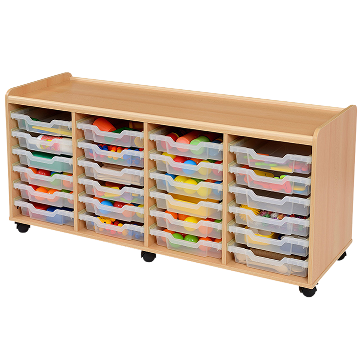 units with sliding trays 24 trays