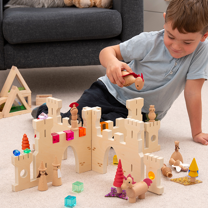 Slot together small world castle