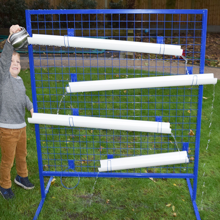 Metal freestanding custom changing channels stand