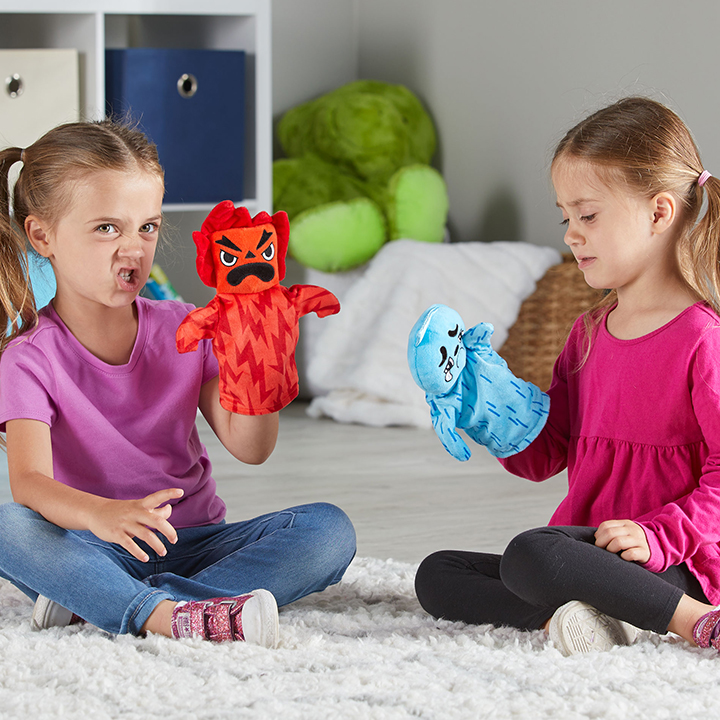 Feelings hand puppets early years direct