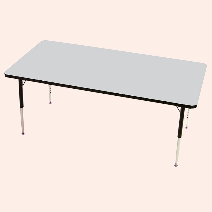 Grey rectangle table
