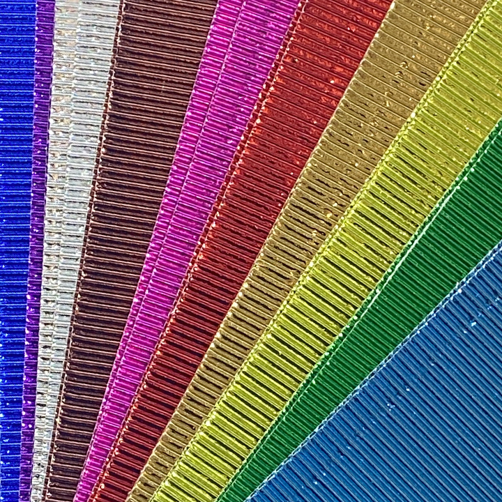 Metallic Fluted paper