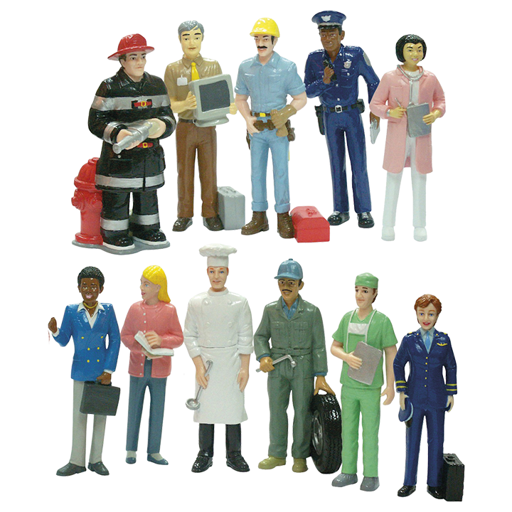 Set of 11 Occupations figures