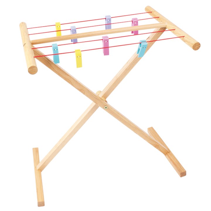 Wooden clothes airer