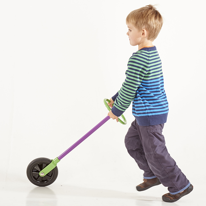 Go Wheelie activity toy in use