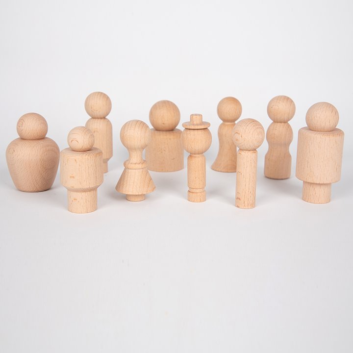 Beechwood figures for small world play