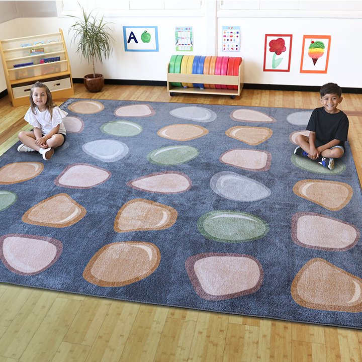 3m square pebbles placement carpet