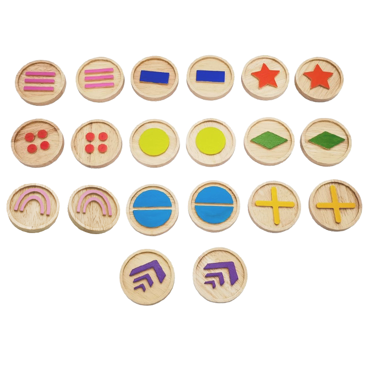 Wooden tactile discs