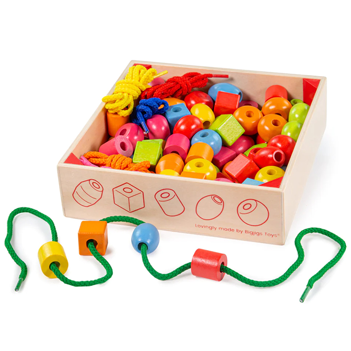 Create of 90 beads and five laces