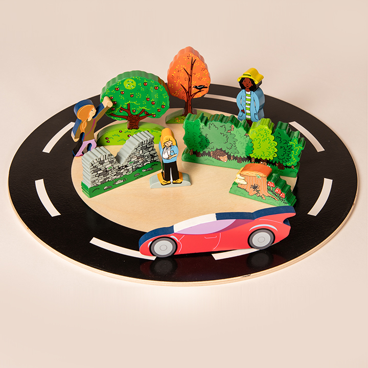 Small world road layout