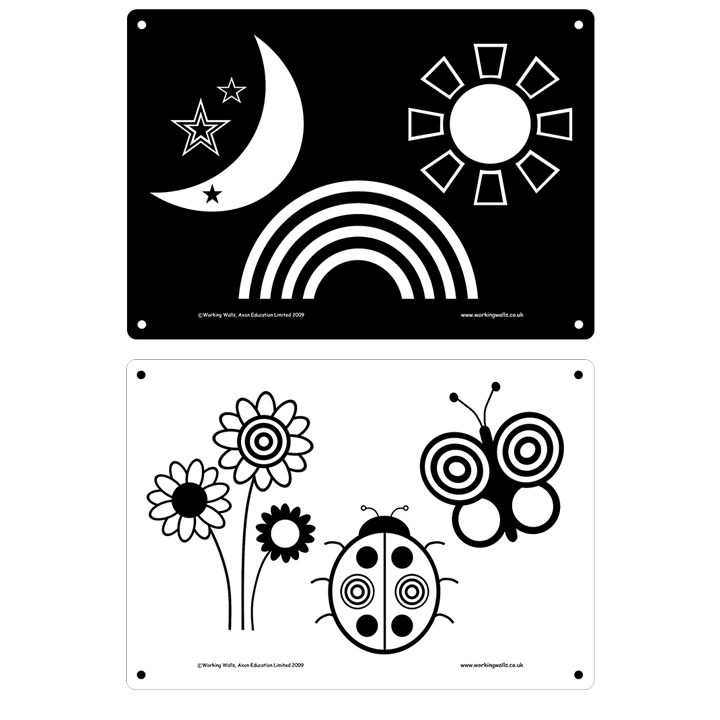 Black and White Boards Early Years Direct