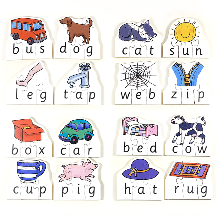 Shaped CVC Puzzles Set - Early Years Direct