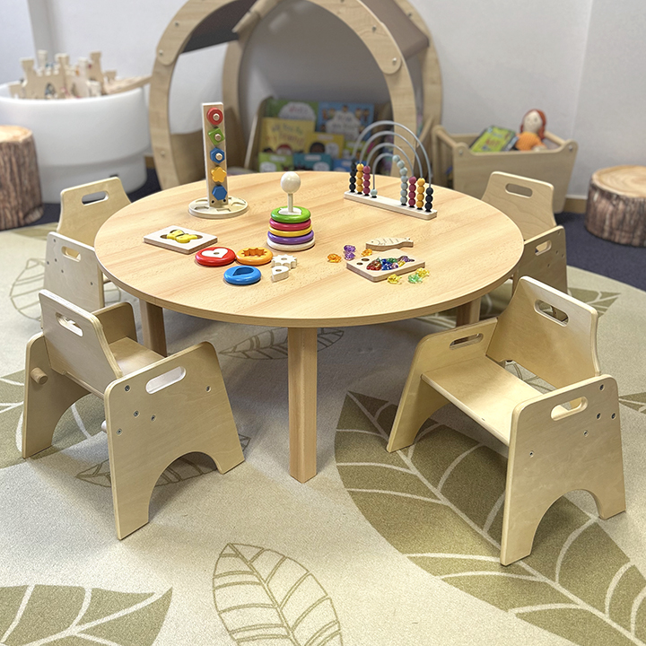 Wobbler Saver Set Round Wood Effect Top