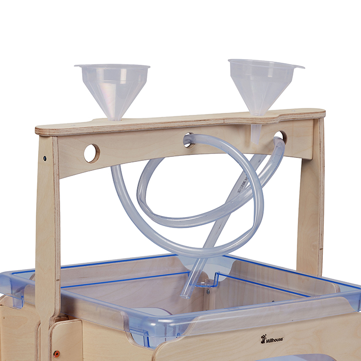 Close up of tubes and funnels