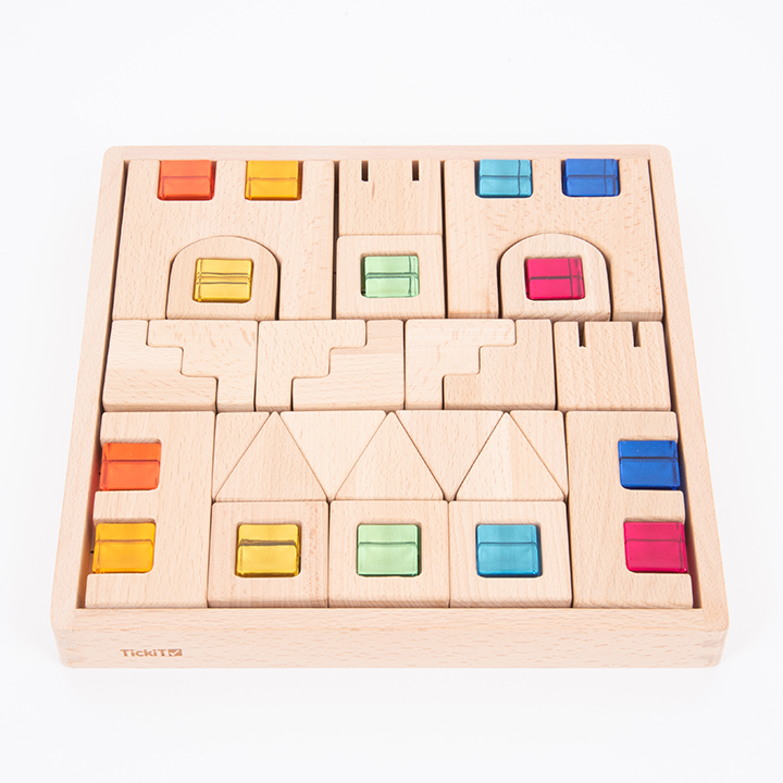 Blocks that fit into a tray