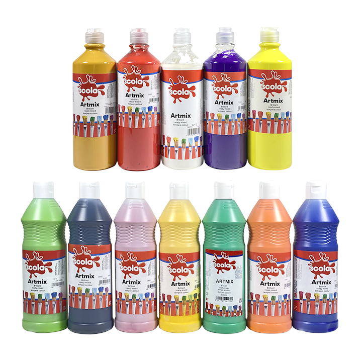 Ready Mix Paint - 12 bottles