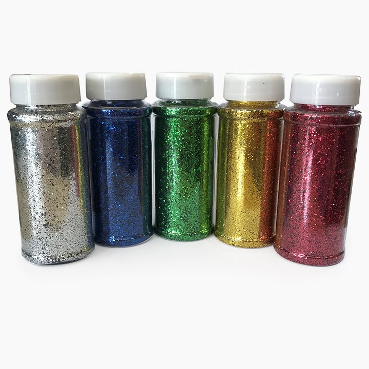 Set of 5 glitter shakers