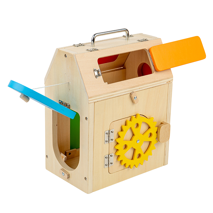 Box with different locks and openings